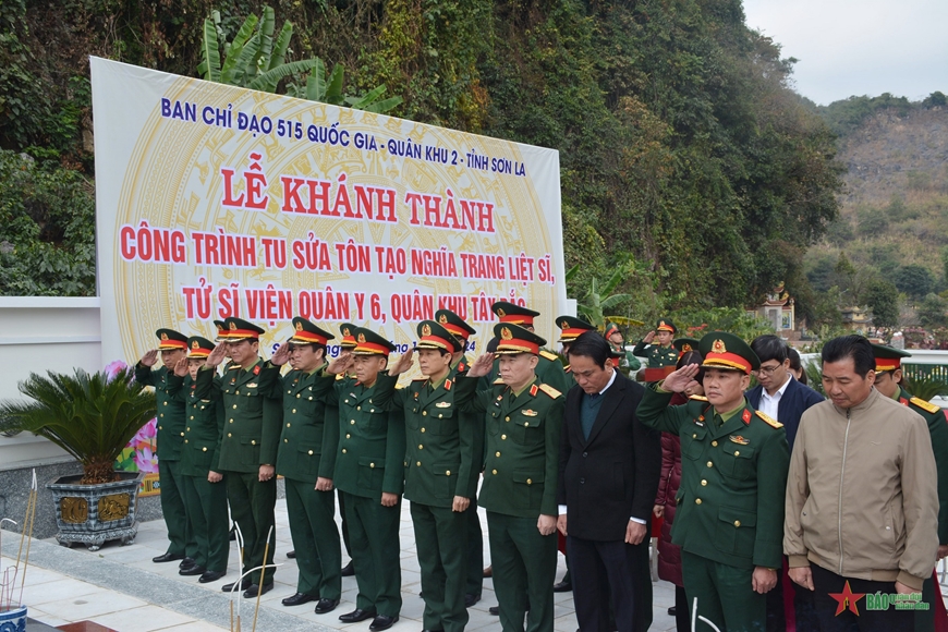 Sơn La khánh thành Nghĩa trang liệt sĩ, tử sĩ, Viện Quân y 6, Quân khu Tây Bắc