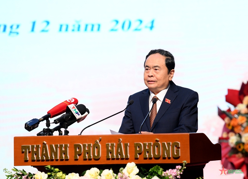 Chủ tịch Quốc hội dự Hội nghị công bố Nghị quyết của Quốc hội về tổ chức chính quyền đô thị thành phố Hải Phòng