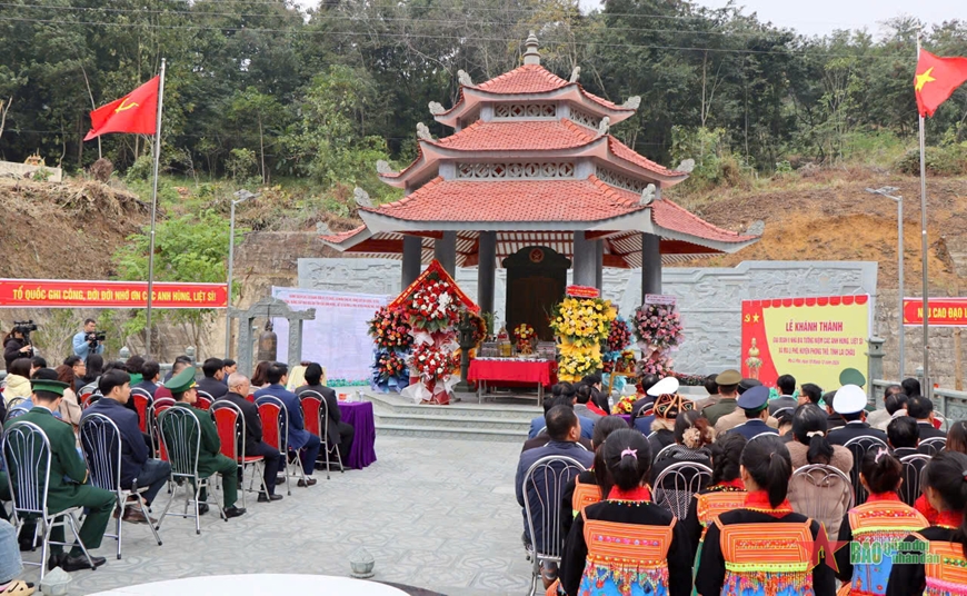 Lai Châu khánh thành Nhà bia Anh hùng liệt sĩ xã Ma Li Pho