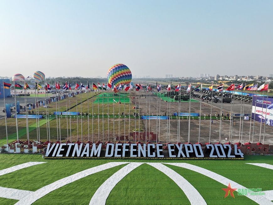 Các lực lượng sẵn sàng cho lễ khai mạc Triển lãm Quốc phòng quốc tế Việt Nam 2024