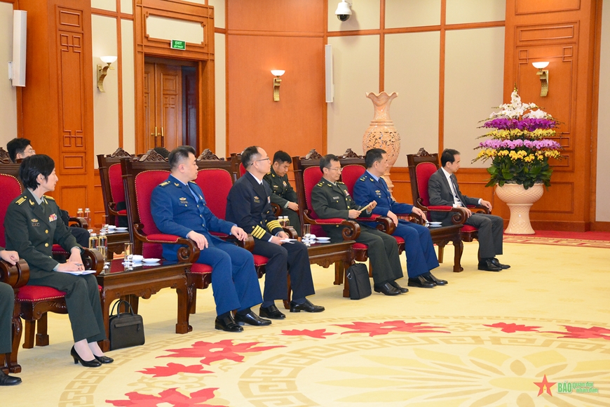 Tổng Bí thư Tô Lâm, Bí thư Quân ủy Trung ương tiếp Bộ trưởng Bộ Quốc phòng Trung Quốc