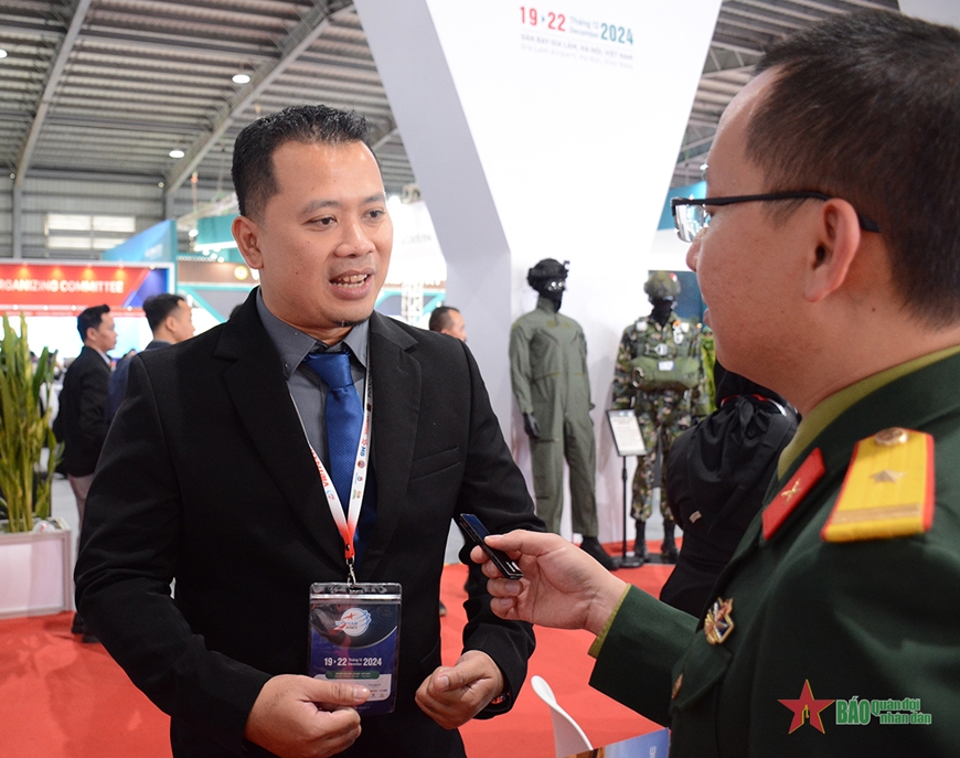 Đối tác nước ngoài ấn tượng trước quy mô của Triển lãm Quốc phòng quốc tế Việt Nam 2024
