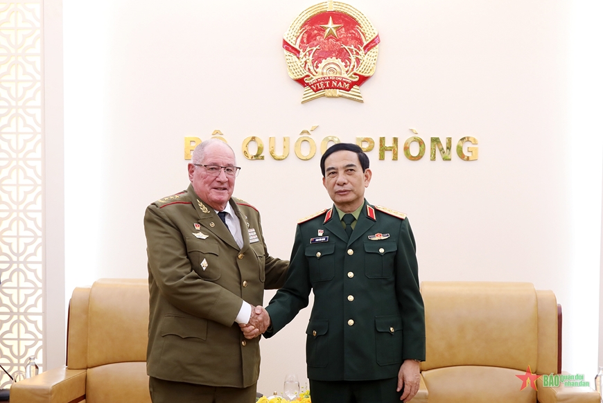 Đại tướng Phan Văn Giang hội kiến Bộ trưởng Bộ các Lực lượng vũ trang cách mạng Cuba