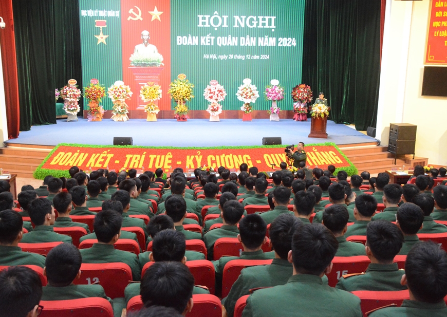 Học viện Kỹ thuật Quân sự tổ chức Hội nghị đoàn kết quân-dân năm 2024