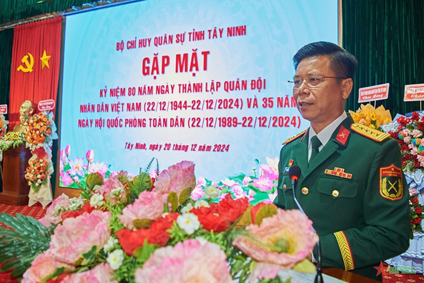 Tây Ninh gặp mặt kỷ niệm 80 năm Ngày thành lập Quân đội