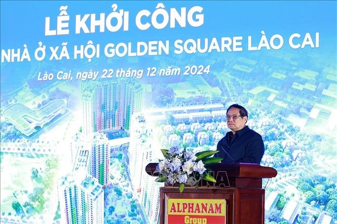 Thủ tướng Phạm Minh Chính dự lễ khởi công, khảo sát các dự án hạ tầng tại Lào Cai