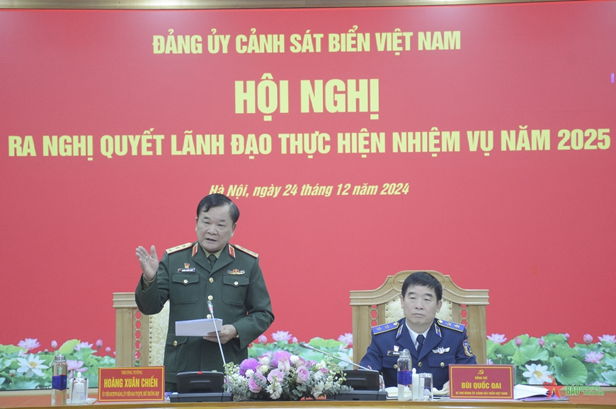 Đảng ủy Cảnh sát biển cần lãnh đạo, chỉ đạo hoàn thành bứt phá các nhóm nhiệm vụ