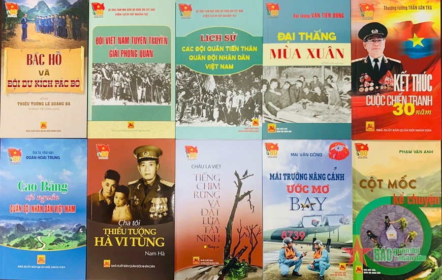 Tái hiện sử vàng Quân đội qua những trang sách