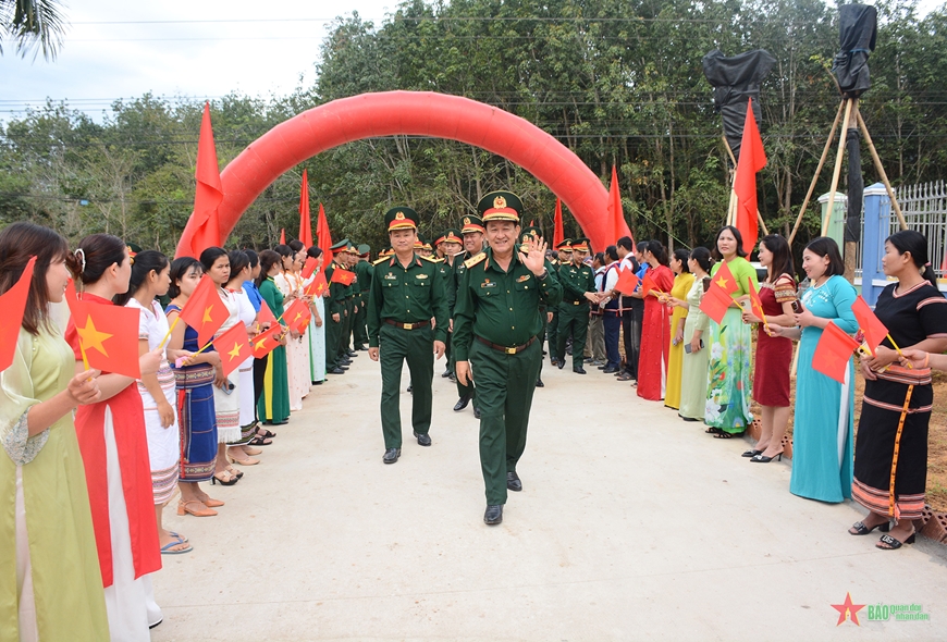 Thượng tướng Võ Minh Lương dự Lễ khánh thành Trường Mầm non 25-3