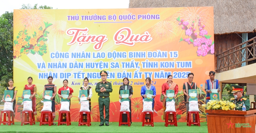 Thượng tướng Võ Minh Lương dự Lễ khánh thành Trường Mầm non 25-3
