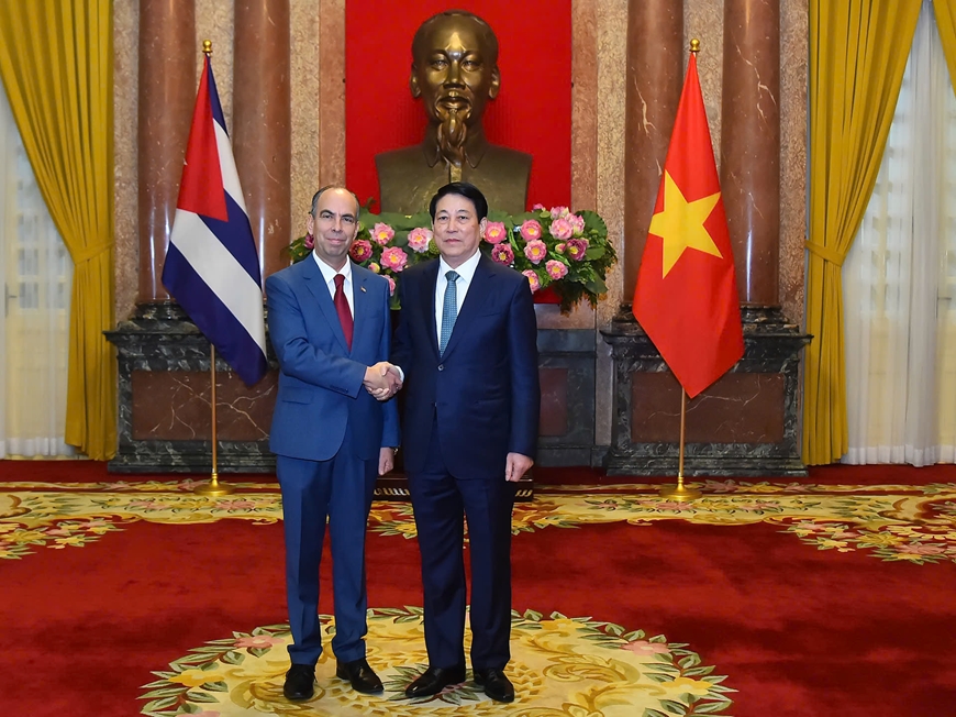 Chủ tịch nước Lương Cường tiếp Đại sứ các nước trình quốc thư