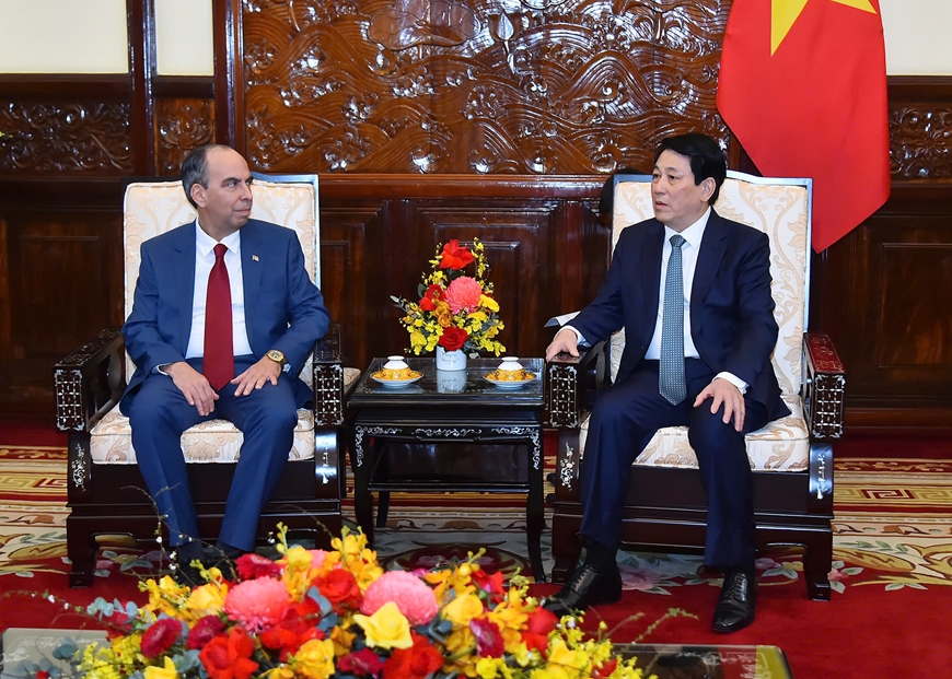 Chủ tịch nước Lương Cường tiếp Đại sứ các nước trình quốc thư