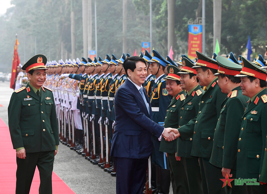 Chủ tịch nước Lương Cường dự, chỉ đạo Hội nghị Quân chính toàn quân năm 2024