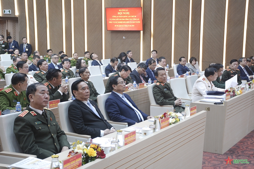 Thủ tướng Phạm Minh Chính dự hội nghị Công an toàn quốc lần thứ 80