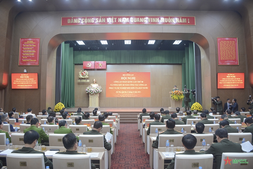Thủ tướng Phạm Minh Chính dự hội nghị Công an toàn quốc lần thứ 80