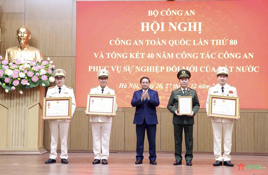 Thủ tướng Phạm Minh Chính dự hội nghị Công an toàn quốc lần thứ 80