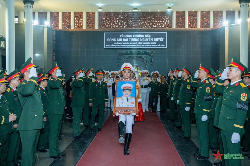 Cử hành trọng thể Lễ truy điệu, Lễ an táng đồng chí Đại tướng Nguyễn Quyết