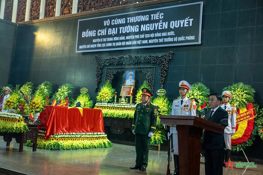 Cử hành trọng thể Lễ truy điệu, Lễ an táng đồng chí Đại tướng Nguyễn Quyết
