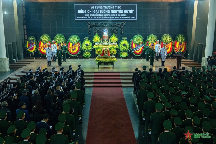 Cử hành trọng thể Lễ truy điệu, Lễ an táng đồng chí Đại tướng Nguyễn Quyết