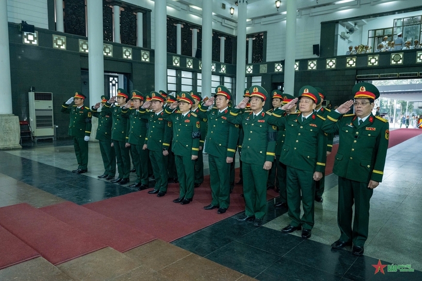 Cử hành trọng thể Lễ viếng đồng chí Đại tướng Nguyễn Quyết