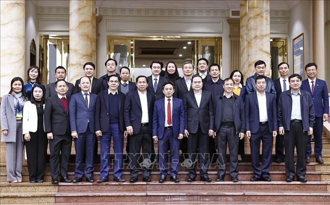 Chủ tịch Quốc hội Trần Thanh Mẫn làm việc với Ban Thường vụ Tỉnh ủy Hà Tĩnh