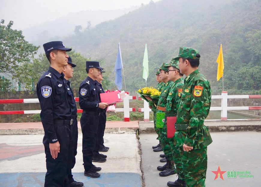 Bộ đội Biên phòng tỉnh Lai Châu tuần tra liên hợp trên biên giới năm 2024