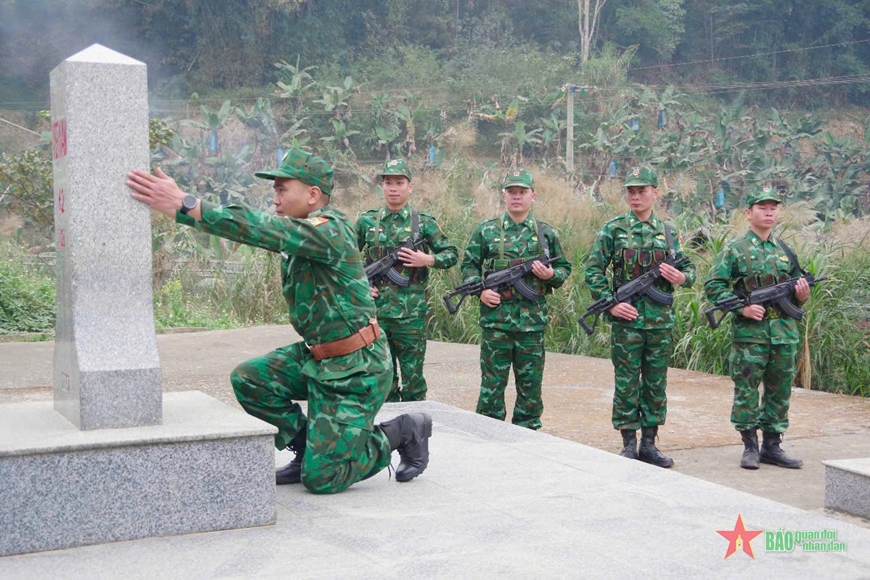 Bộ đội Biên phòng tỉnh Lai Châu tuần tra liên hợp trên biên giới năm 2024