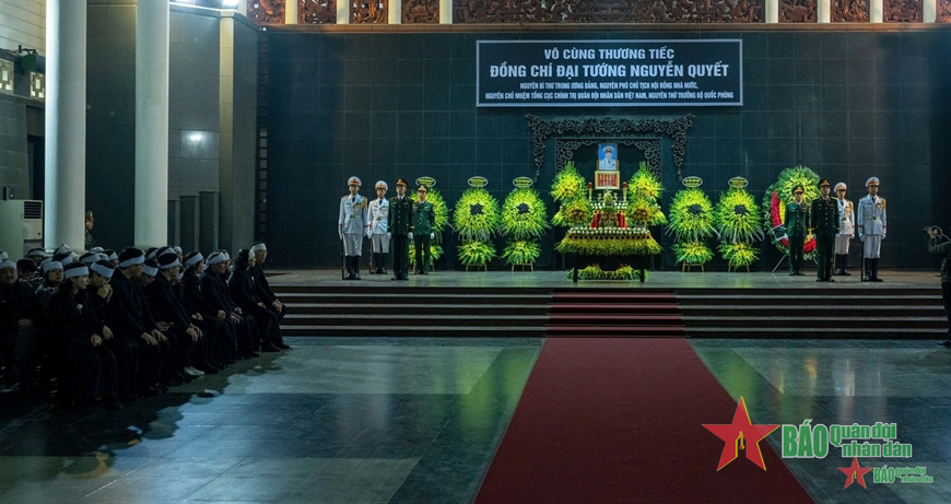 Lời cảm ơn của Ban Lễ tang và gia đình đồng chí Đại tướng Nguyễn Quyết