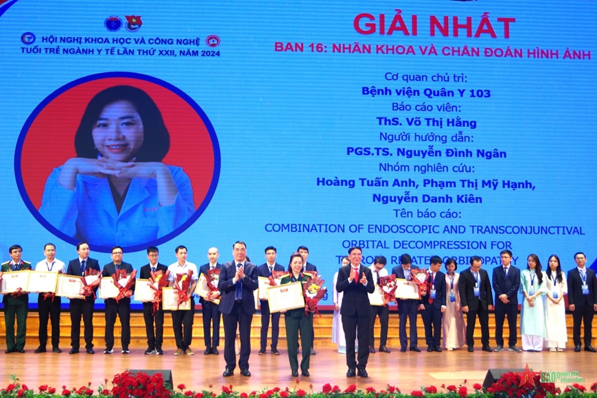 Bệnh viện Quân y 103 đạt nhiều thành tích tại Hội nghị Khoa học và Công nghệ tuổi trẻ ngành Y tế