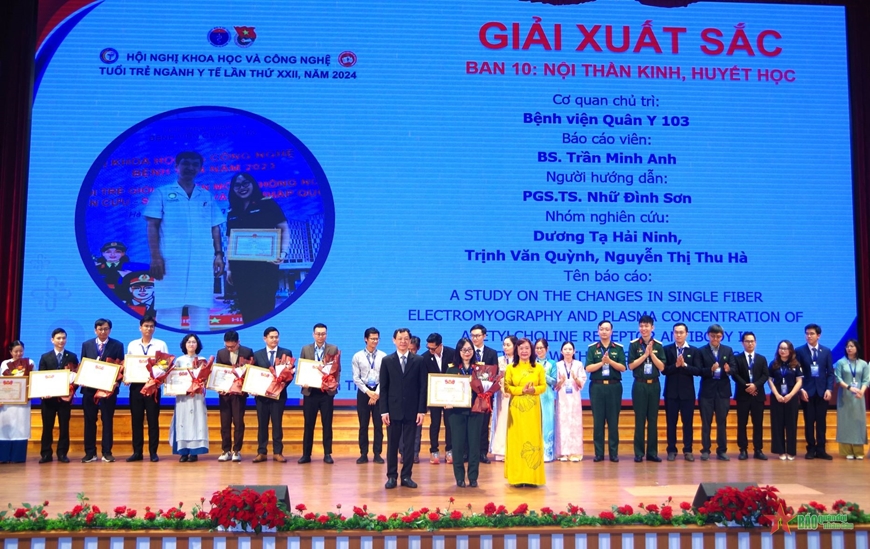 Bệnh viện Quân y 103 đạt nhiều thành tích tại Hội nghị Khoa học và Công nghệ tuổi trẻ ngành Y tế
