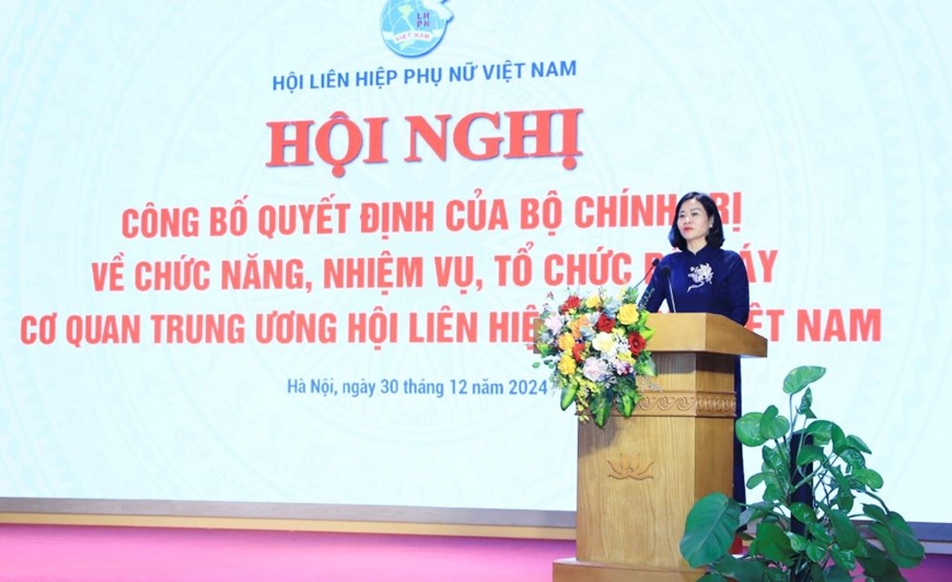 Công bố về chức năng, nhiệm vụ, tổ chức bộ máy của cơ quan Trung ương Hội Liên hiệp Phụ nữ Việt Nam