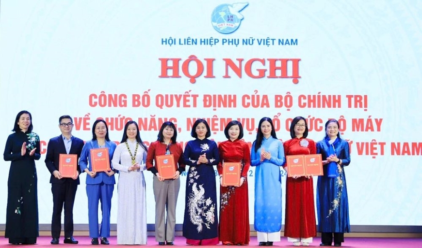 Công bố về chức năng, nhiệm vụ, tổ chức bộ máy của cơ quan Trung ương Hội Liên hiệp Phụ nữ Việt Nam
