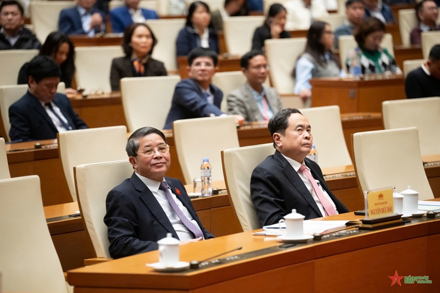 Chủ tịch Quốc hội Trần Thanh Mẫn dự Hội nghị tổng kết công tác năm 2024 và triển khai nhiệm vụ năm 2025 của Văn phòng Quốc hội