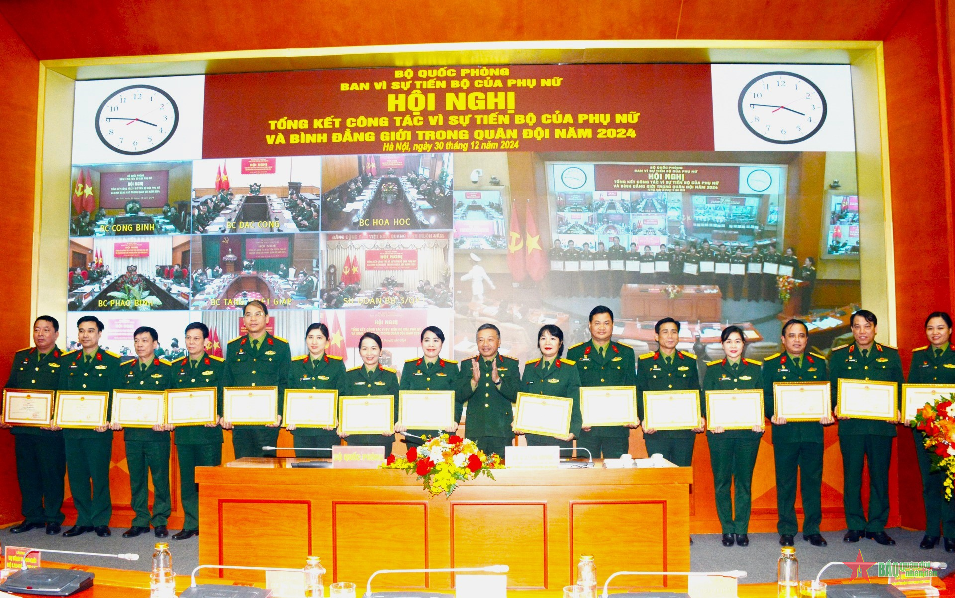 Bộ Quốc phòng tổng kết công tác Vì sự tiến bộ của phụ nữ và bình đẳng giới trong Quân đội năm 2024