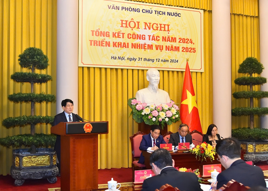 Chủ tịch nước dự Hội nghị triển khai nhiệm vụ năm 2025 của Văn phòng Chủ tịch nước
