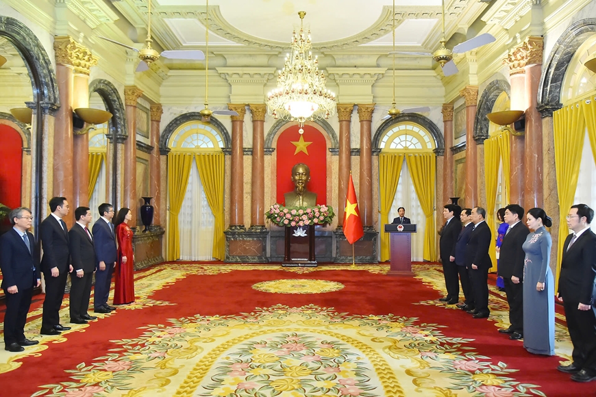 Chủ tịch nước Lương Cường trao Quyết định phong hàm Đại sứ