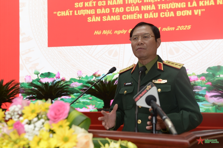 Bộ Quốc Phòng sơ kết 3 năm thực hiện phương châm “Chất lượng đào tạo của nhà trường là khả năng sẵn sàng chiến đấu của đơn vị”