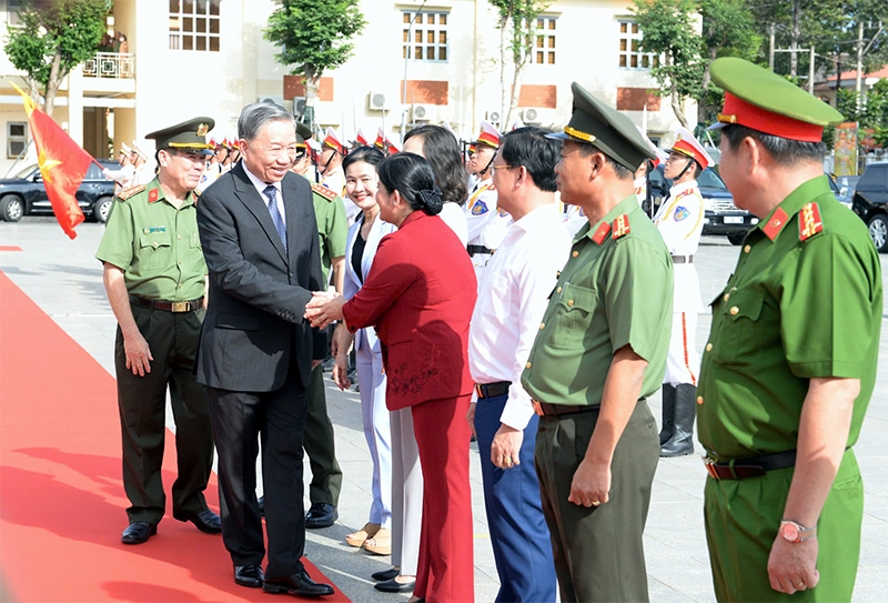 Tổng Bí thư Tô Lâm làm việc với Công an tỉnh Bình Phước