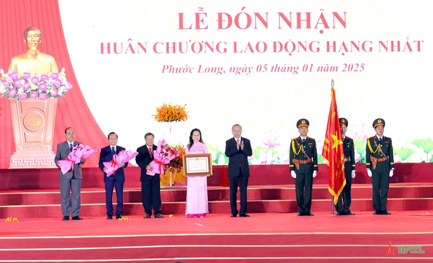 Tổng Bí thư Tô Lâm dự Lễ kỷ niệm 50 năm Ngày giải phóng Phước Long