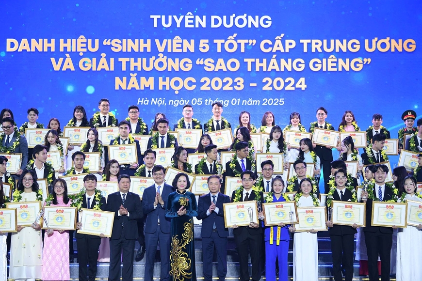 Vinh danh 181 điển hình trong các phong trào học sinh, sinh viên