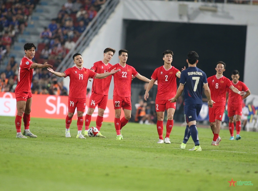 ASEAN Cup 2024: B&agrave;n thắng của tuyển Th&aacute;i Lan kh&ocirc;ng fair-play