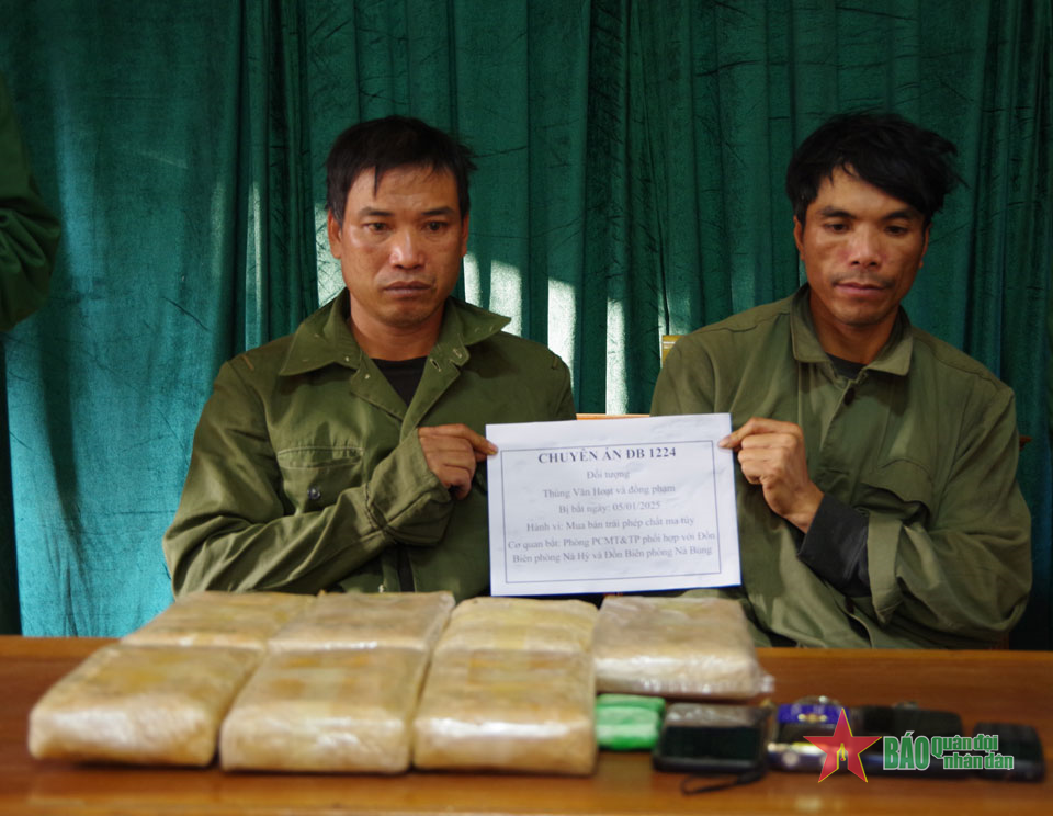 Điện Biên: Bắt giữ 2 đối tượng cùng 40.000 viên ma túy tổng hợp