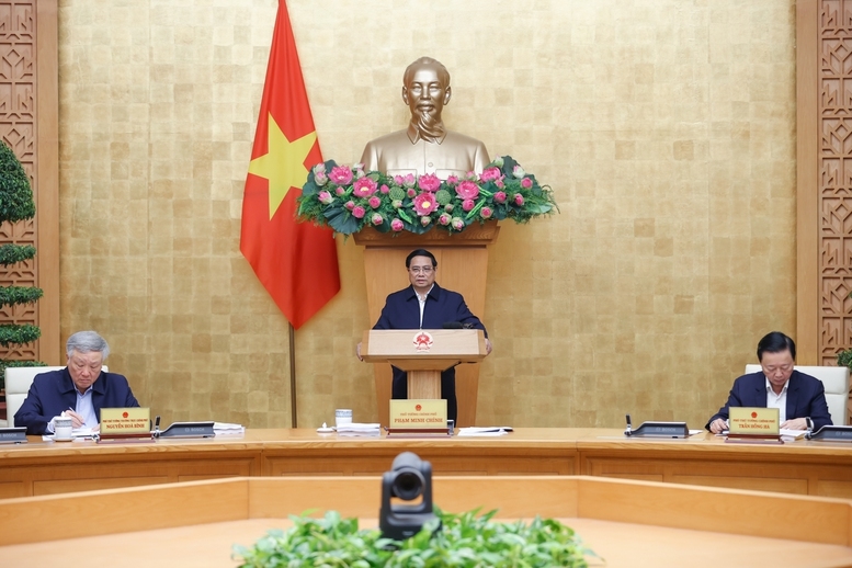 Thủ tướng Phạm Minh Chính chủ trì Phiên họp Chính phủ chuyên đề xây dựng pháp luật tháng 1-2025