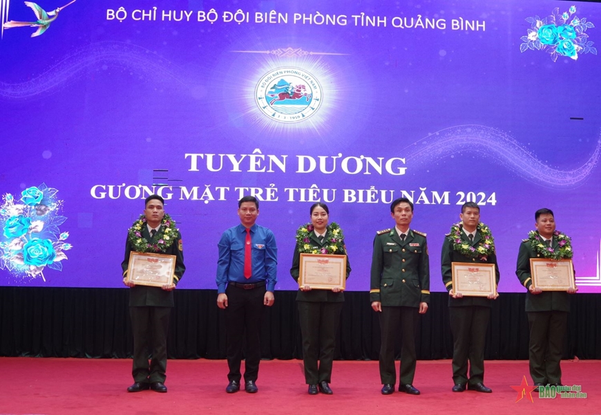 Bộ đội Biên phòng tỉnh Quảng Bình tuyên dương "Gương mặt trẻ tiêu biểu" năm 2024