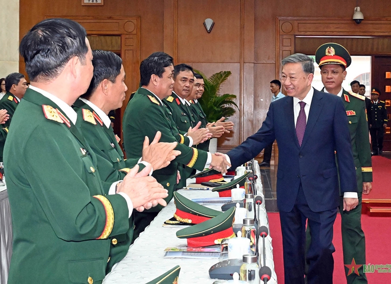 Tổng Bí thư Tô Lâm thăm, làm việc tại Quân khu 7