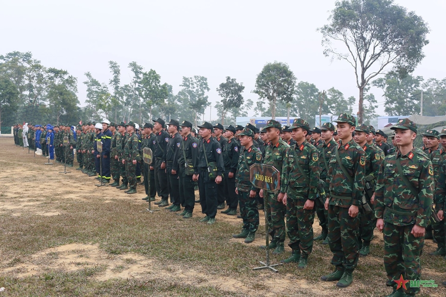 Binh chủng Hóa học diễn tập Phòng thủ dân sự ứng phó sự cố môi trường cấp quốc gia