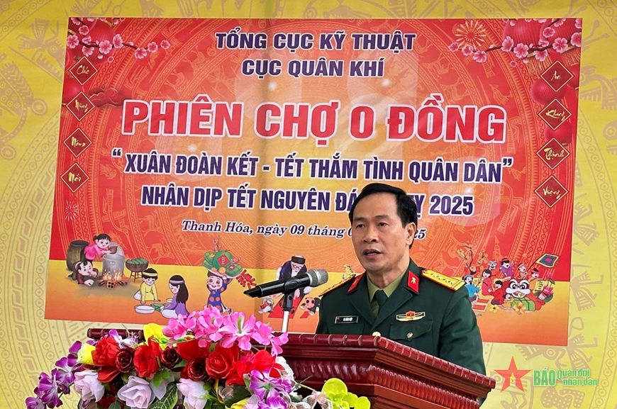 Tết sớm từ "Phiên chợ 0 đồng" của Cục Quân khí, Tổng cục Kỹ thuật