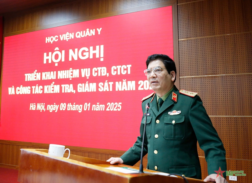 Học viện Quân y triển khai hoạt động công tác Đảng, công tác chính trị và kiểm tra, giám sát năm 2025