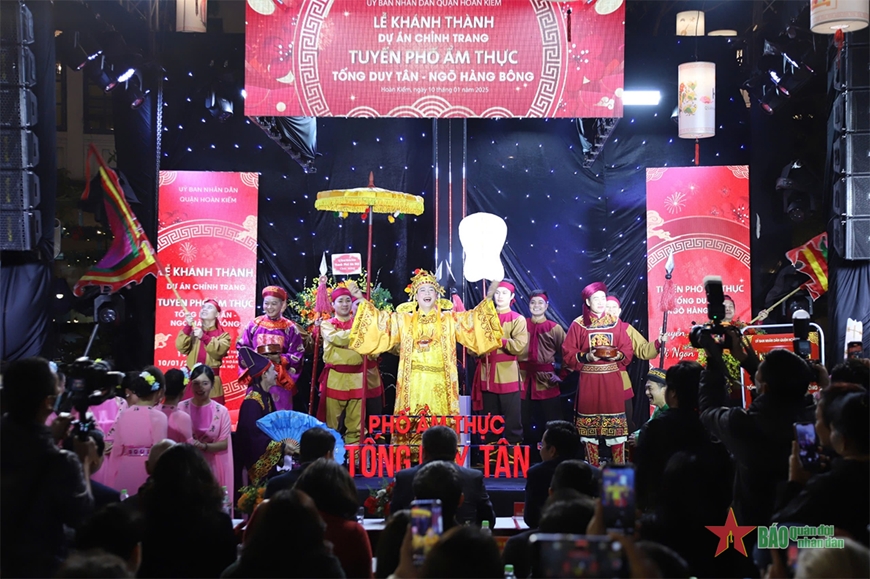 Khánh thành Dự án chỉnh trang tuyến phố ẩm thực Tống Duy Tân - Ngõ Hàng Bông