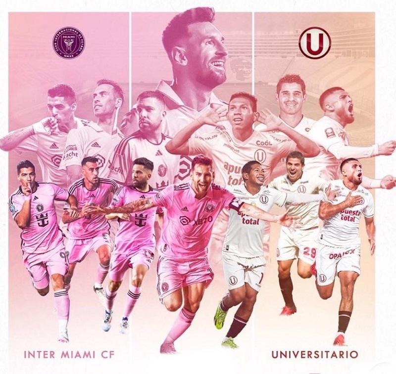 Inter Miami sẽ du đấu tới Peru để đối đầu với CLB Universitario. Ảnh: Inter Miami